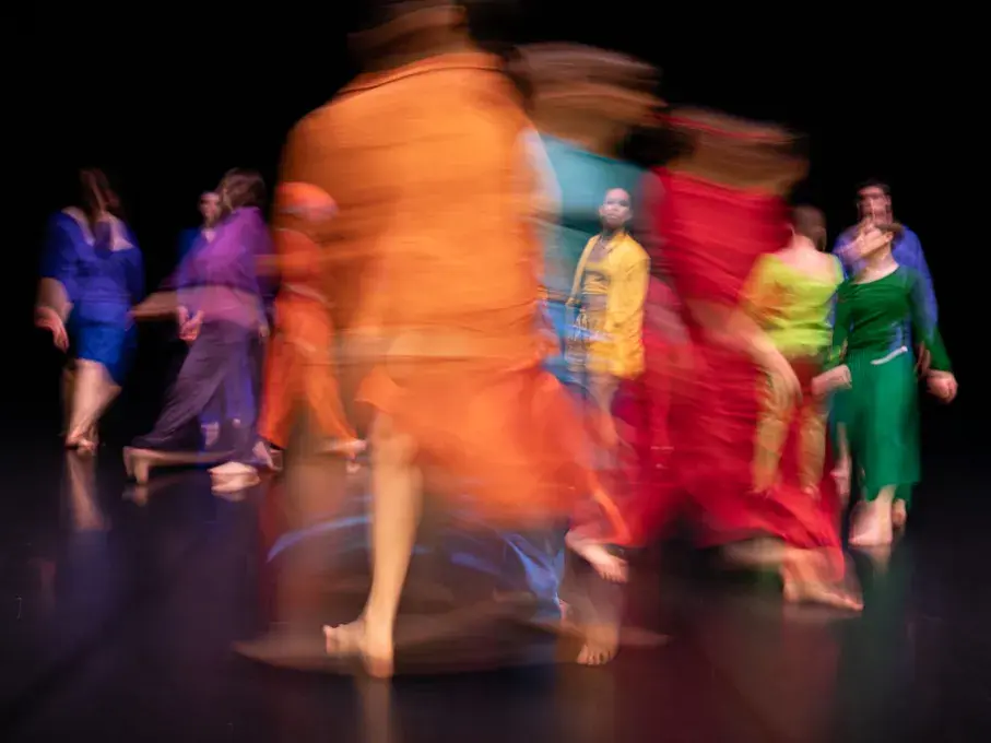 danseurs colorés