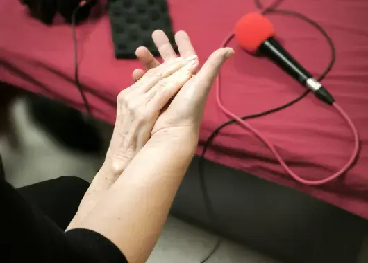 emission de radio à l'EHPAD